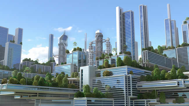 建成環境概念未來城市