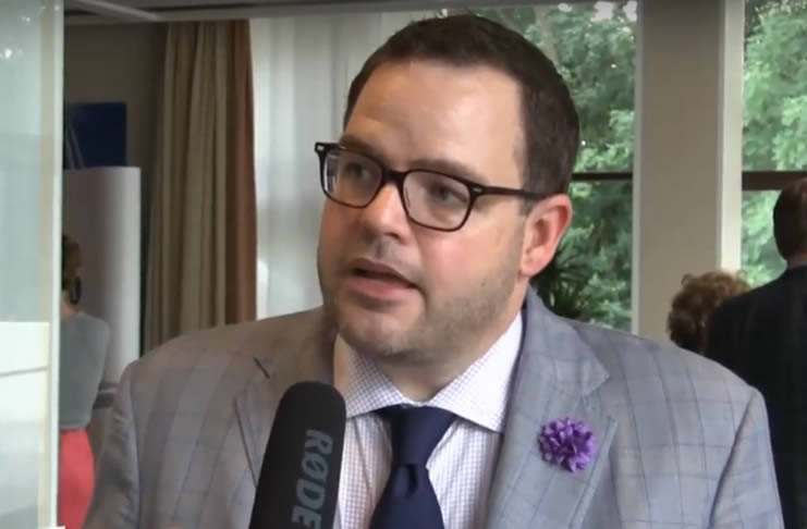 Jay Baer at an event of i-SCOOP in Belgium