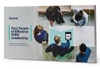 Additional eBook from Gartner on four facets of effective CISO leadership