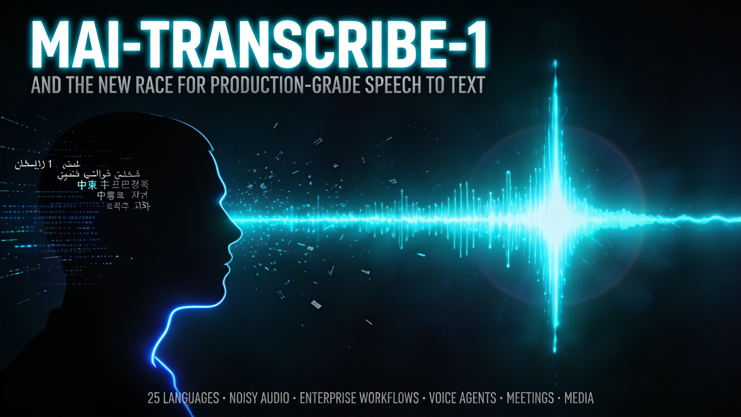 MAITranscribe1, productiongrade speech to text from Microsoft