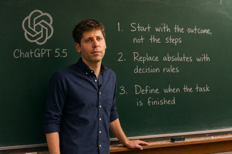 Learn how to prompt GPT-5.5 effectively. Shorter outcome-first prompts, clear stopping conditions and smarter guardrails get the best results.