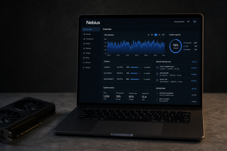 Explore Nebius, the AI cloud built for GPU intensive training, scalable inference, managed ML tools and real world AI workloads.