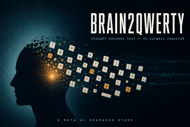 Meta's Brain2Qwerty v2 decodes full sentences from MEG brain recordings, reaching 78% word accuracy without invasive implants. Here's how it works.