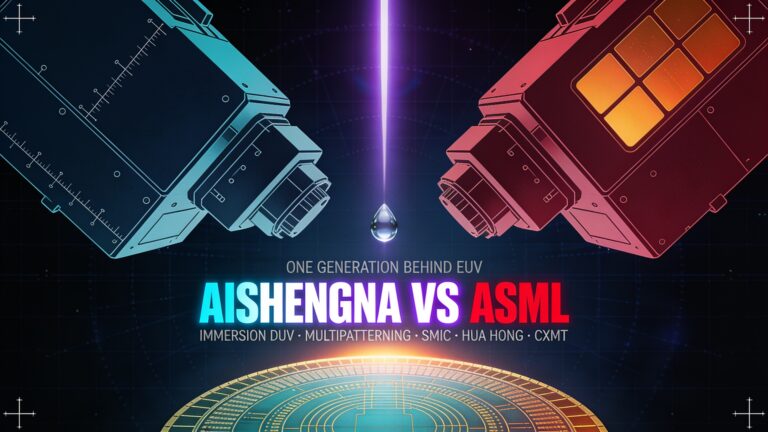 Shanghai Aishengna is said to be mass-producing China's own immersion DUV lithography tools. Here is what that means for ASML and what still separates them.