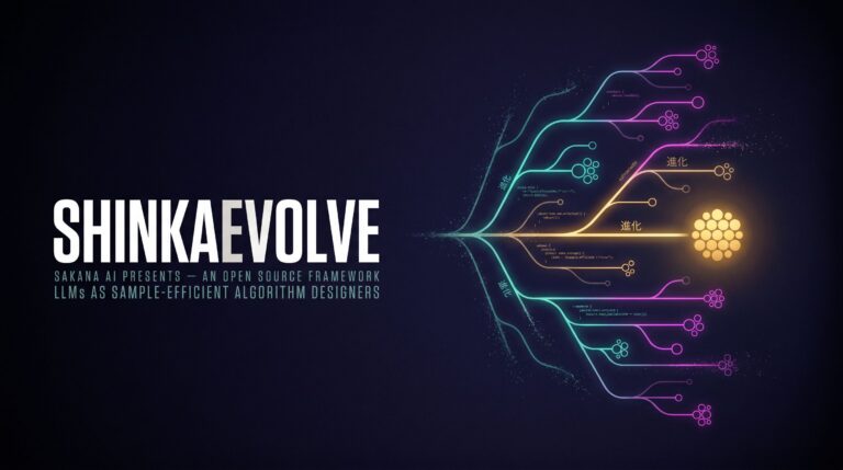 ShinkaEvolve is Sakana AI's open-source framework that evolves programs with LLMs, hitting state-of-the-art results on circle packing, AIME reasoning and MoE training with a fraction of the samples.