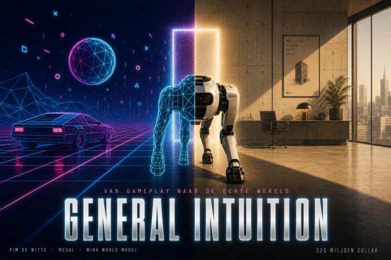 General Intuition haalde 320 miljoen dollar op om AI te trainen met miljarden gameplayclips van Medal. Zo maken world models de sprong van games naar robots.