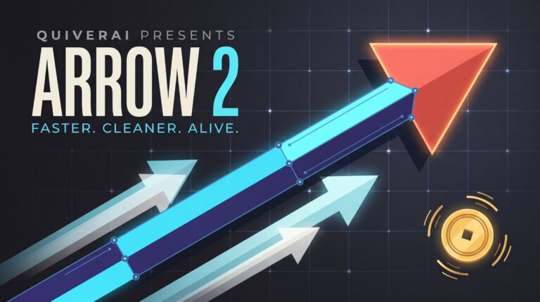 Arrow 2 from QuiverAI speeds up SVG generation, adds micro-animations and switches to token-based pricing. Discover what changes for designers and developers.