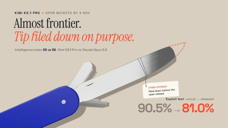 A blue pocket knife with its tools open; the tip of the main blade is filed down, a dashed outline shows the missing point.