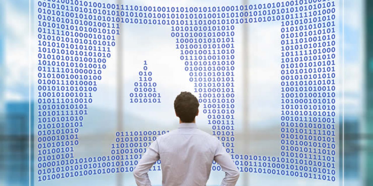 Artificial intelligence in business concept