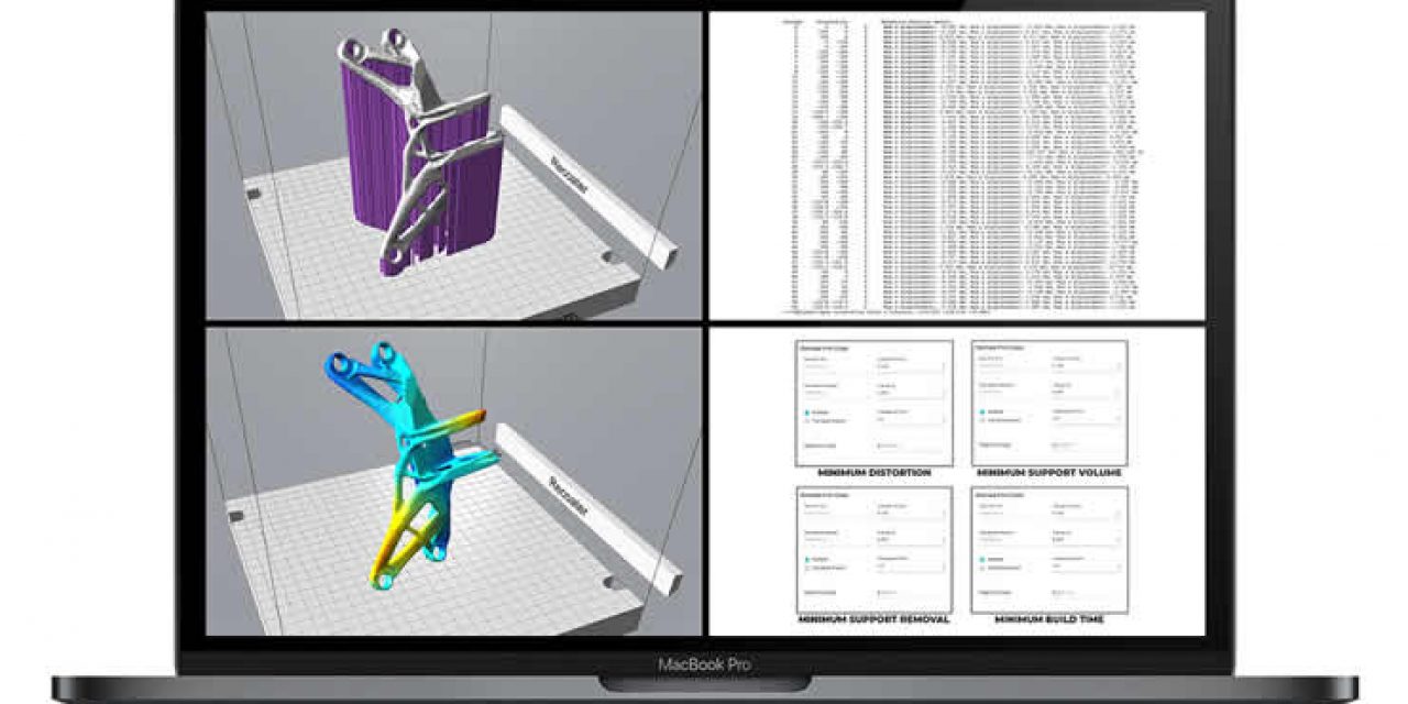 Atlas 3D additive manufacturing software screenshot