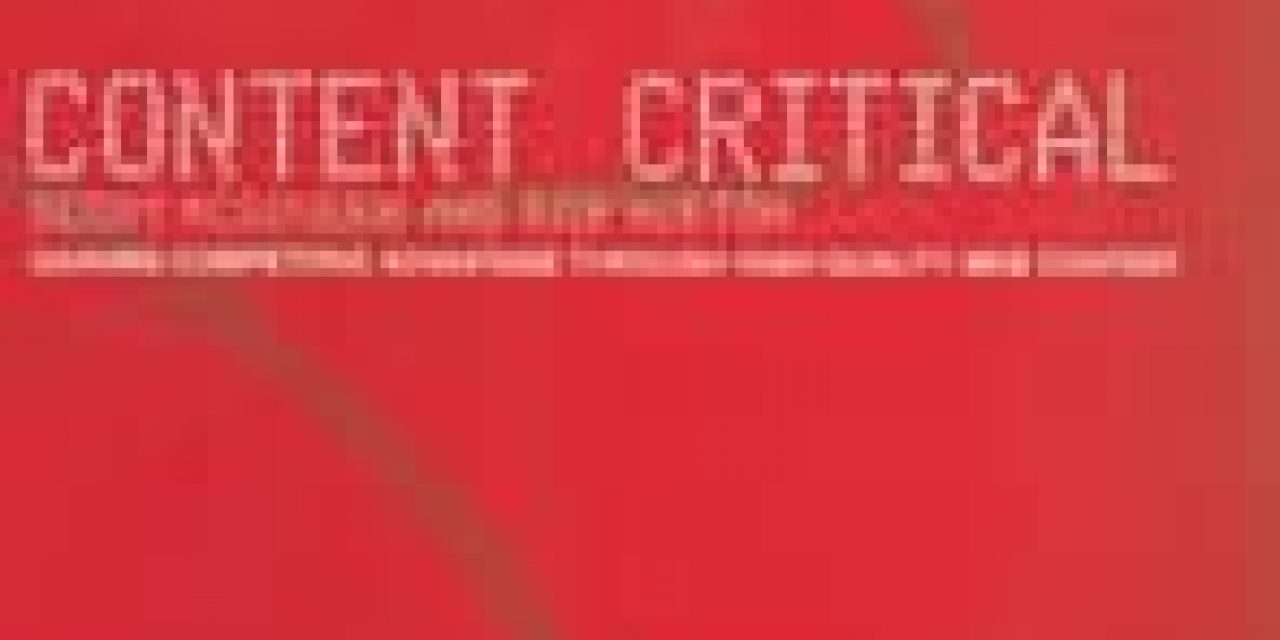Content Critical by Gerry McGovern and Rob Norton - 2002