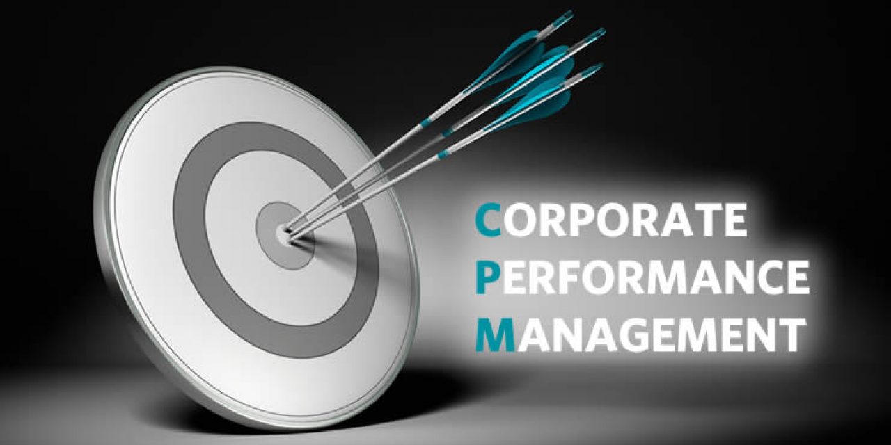 Corporate performance management CPM concept