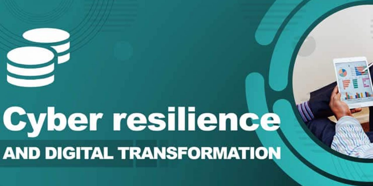 Cyber resilience and digital transformation concept