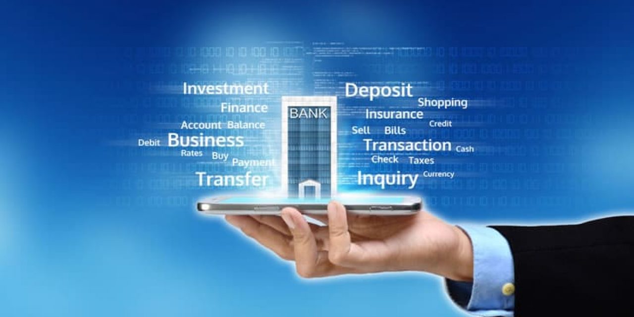 Digital banking transformation mobile banking concept