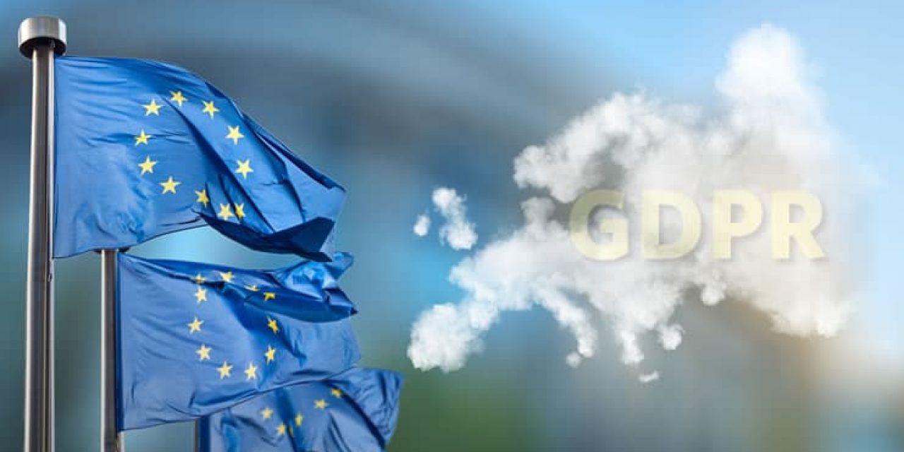EU GDPR cloud concept