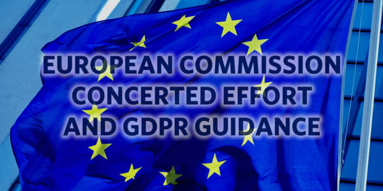European Commission concerted effort and GDPR guidance January 2018