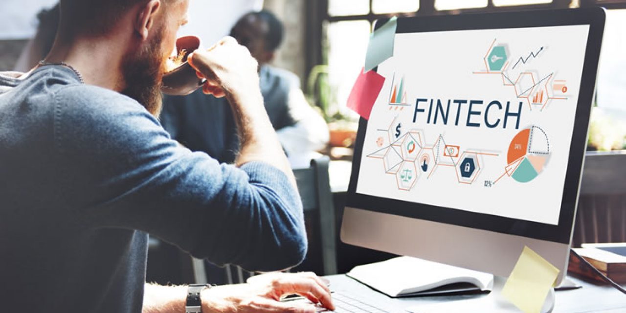 Fintech financial services concept