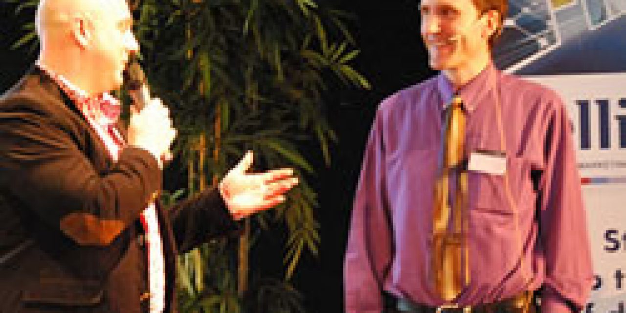 Gerry McGovern - right- at one of our events