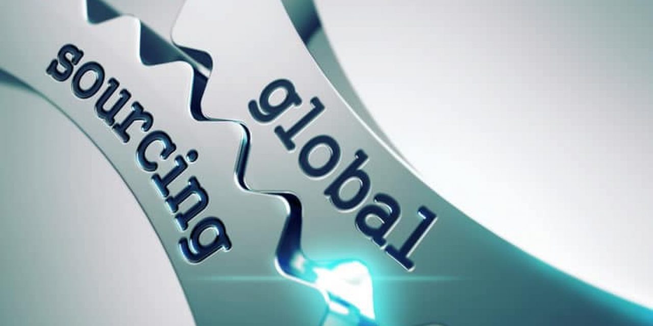 Global sourcing market concept