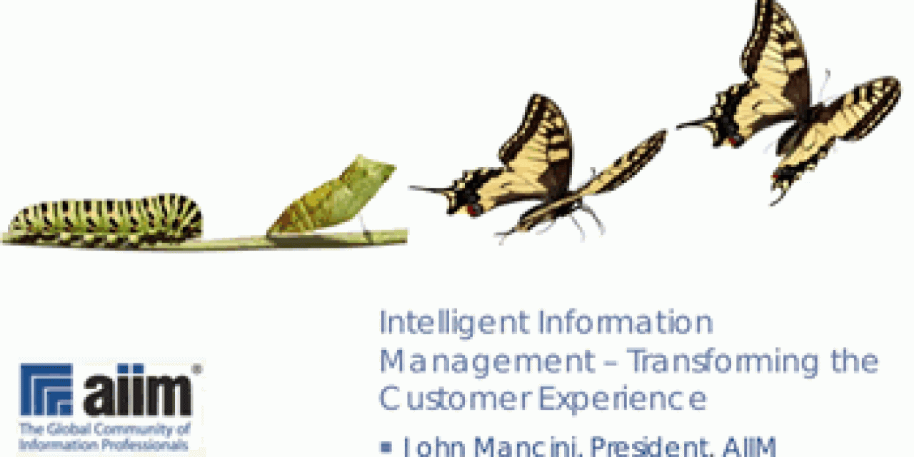 Intelligent information management customer experience and digital transformation it is all related source