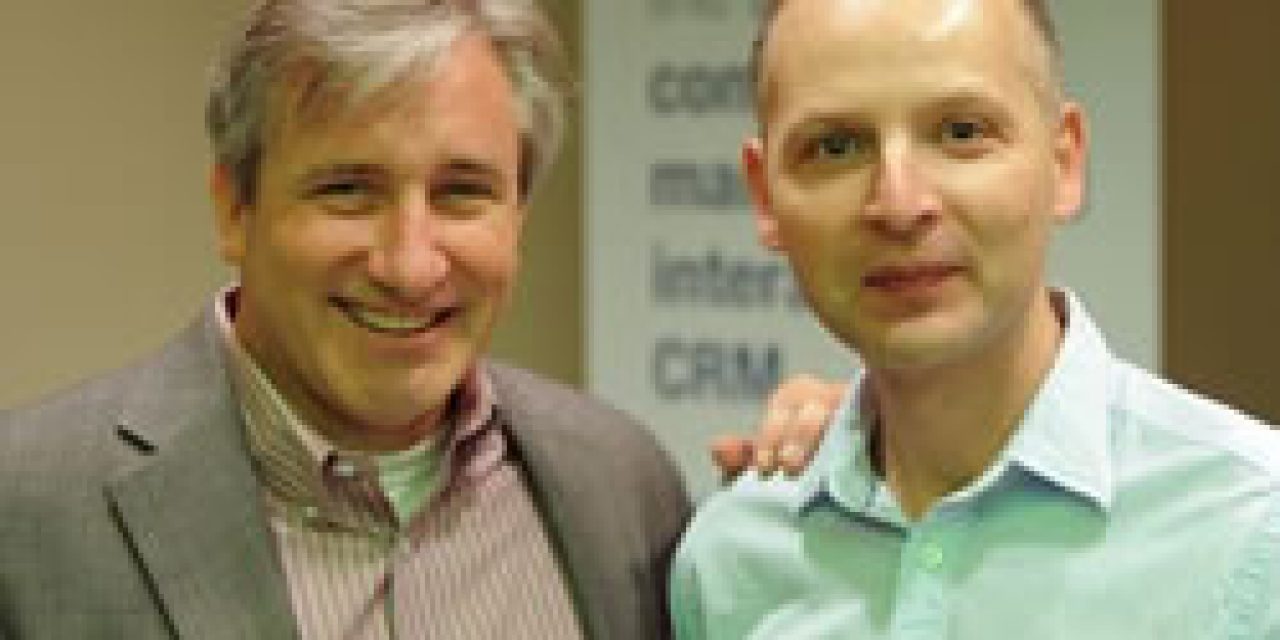 Gianfranco Cuzziol - right - at one of i-SCOOP's events