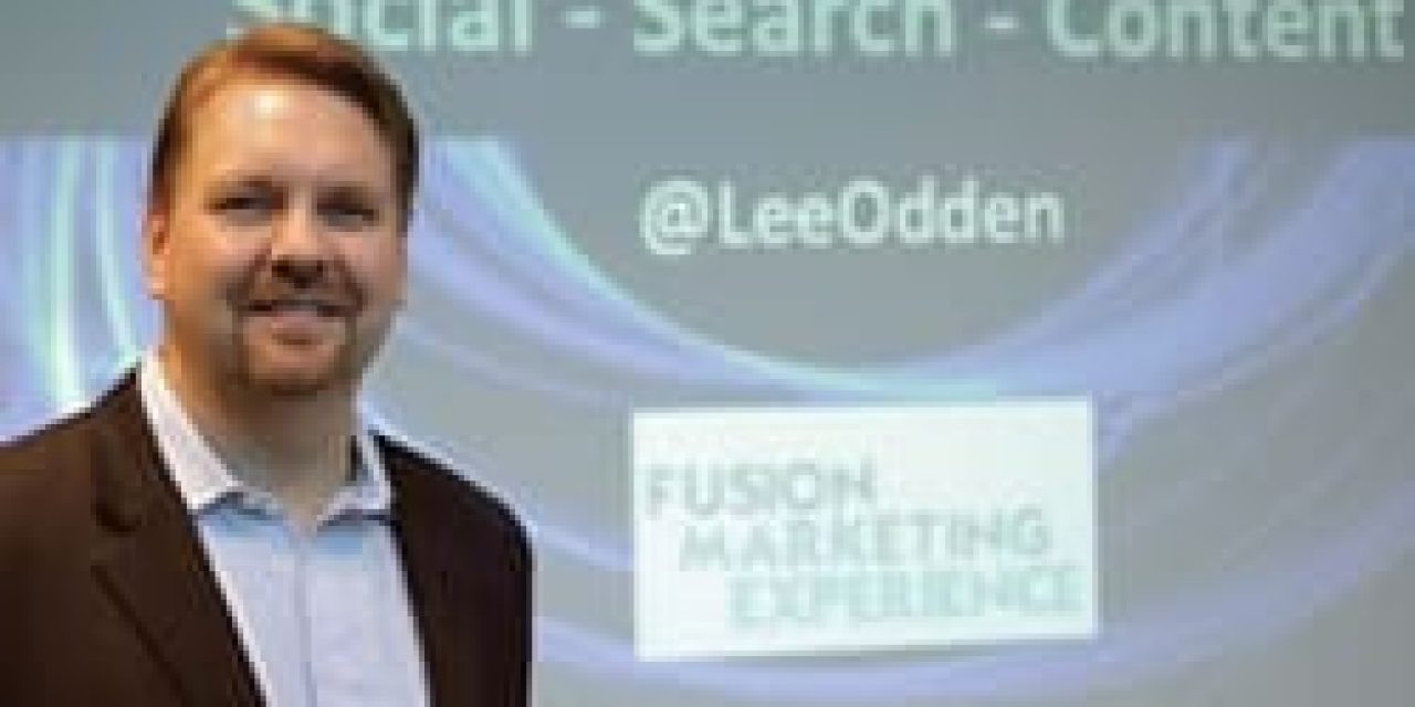 Lee Odden at the i-SCOOP Fusion Marketing Experience in 2012 – picture by Remy Bergsma