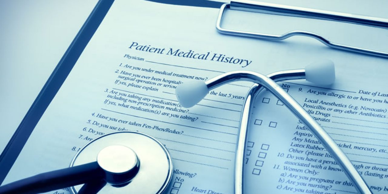 Personal health and healthcare data concept