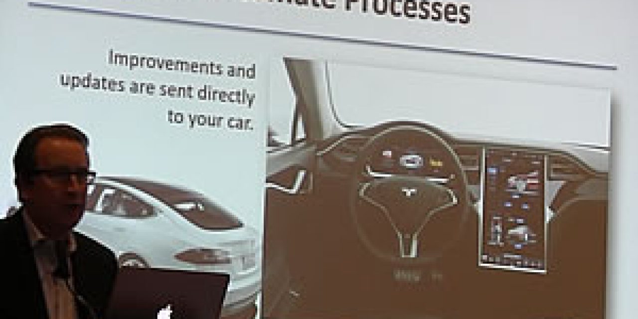 Process automation - improvements and updates sent to the car - Tesla case Atle Sjekkeland AIIM Forum - picture J-P De Clerck