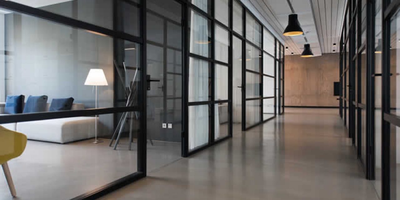Smart-office-hallway-concept