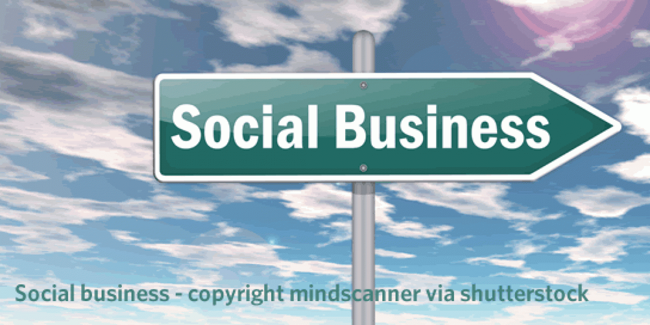 Social business - copyright mindscanner via shutterstock
