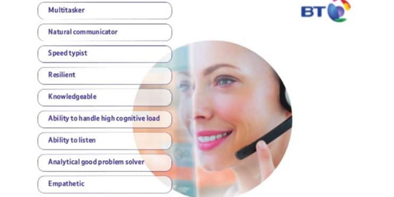 The anatomy of a contact center advisor - research BT SuperAgent 2020