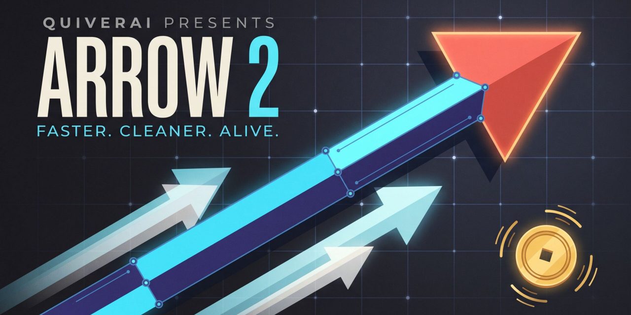 Arrow 2 from QuiverAI speeds up SVG generation, adds micro-animations and switches to token-based pricing. Discover what changes for designers and developers.