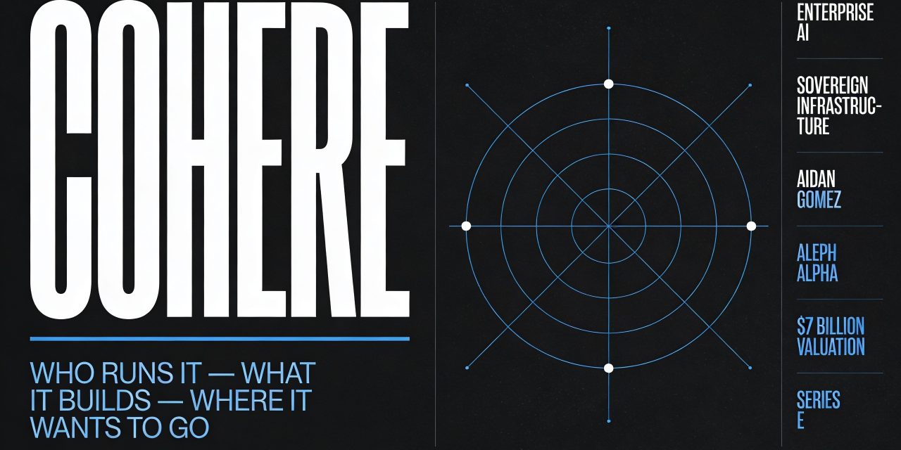 Cohere is a Canadian AI company focused on enterprise and sovereign AI. Here is what Cohere is, who is behind it, what it does, why it is acquiring Aleph Alpha, and where the company wants to go next.