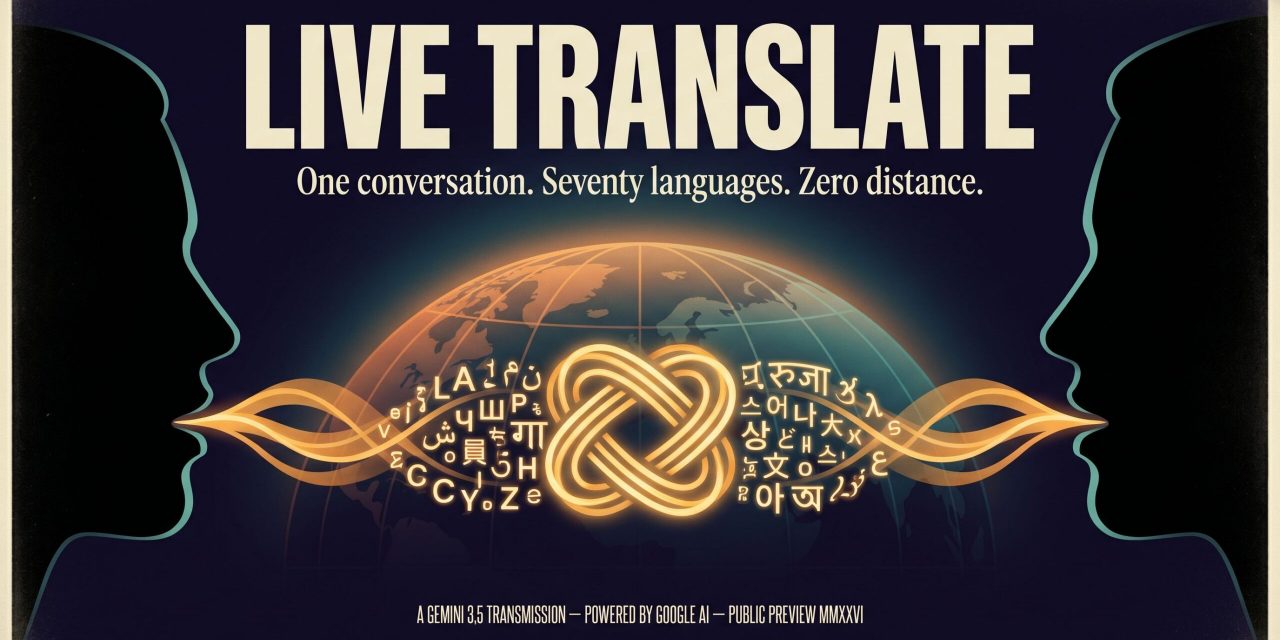 Gemini 3.5 Live Translate vertaalt spraak naar spraak in meer dan 70 talen, met behoud van toon en ritme. Ontdek hoe het werkt en waar je het inzet.