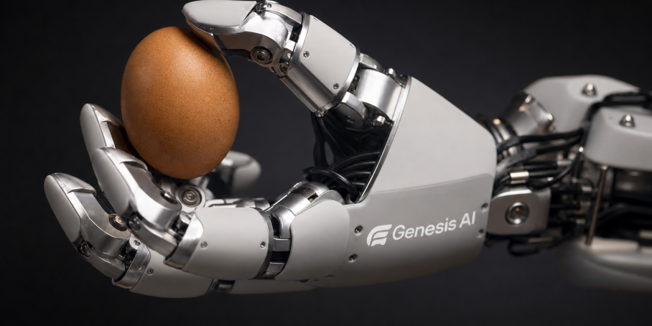 GENE 26.5 by Genesis AI is a robotic foundation model system for human level manipulation, combining dexterous hands, human data, low latency control and simulation.
