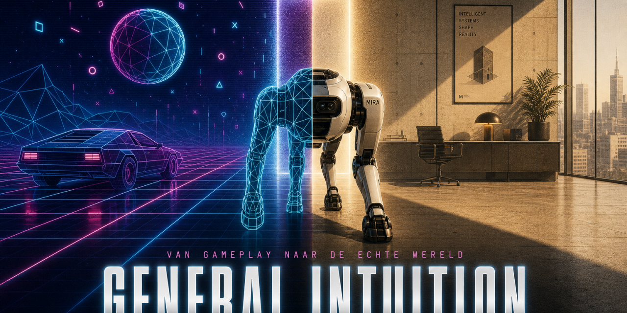 General Intuition haalde 320 miljoen dollar op om AI te trainen met miljarden gameplayclips van Medal. Zo maken world models de sprong van games naar robots.