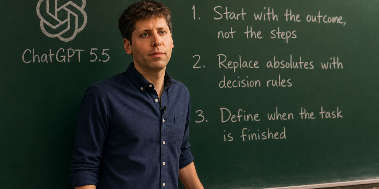 Learn how to prompt GPT-5.5 effectively. Shorter outcome-first prompts, clear stopping conditions and smarter guardrails get the best results.