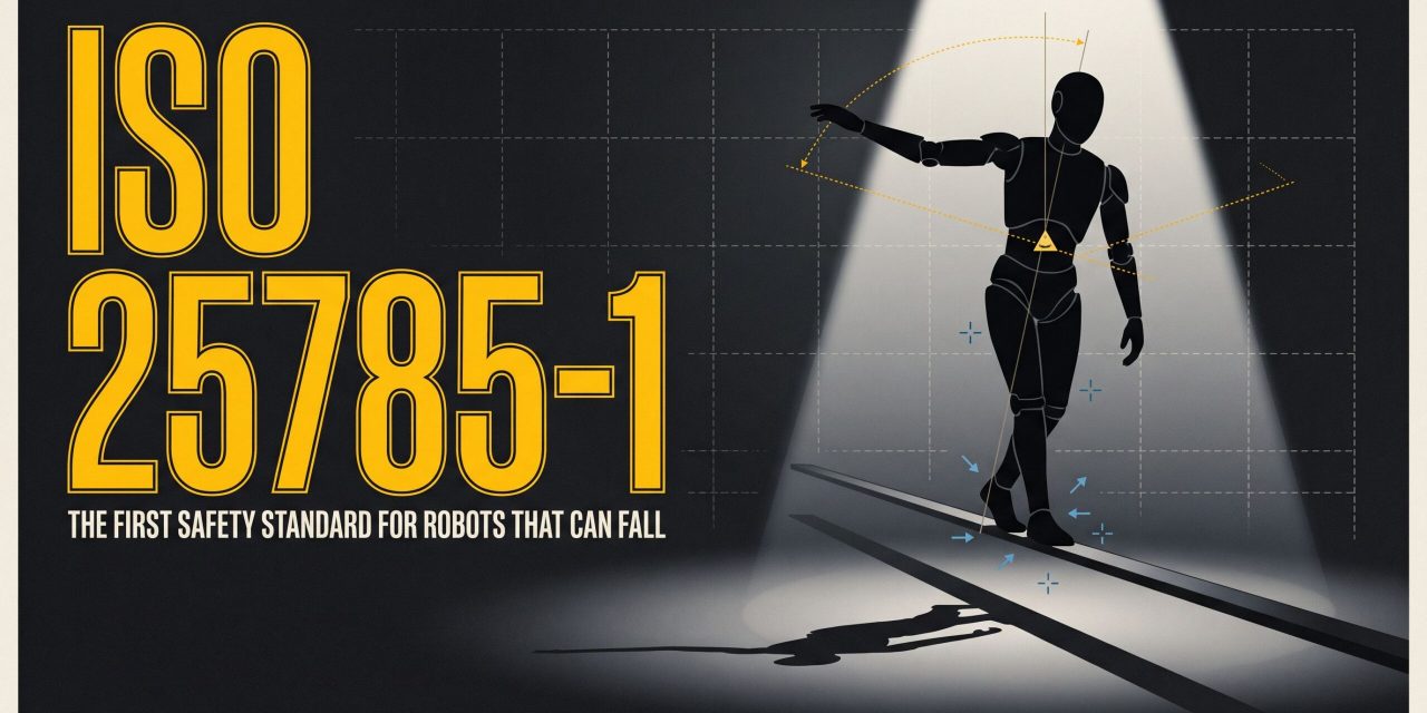 ISO 25785-1 is the first international safety standard for humanoid and other actively balanced industrial robots. Learn what it covers, the timeline and how to prepare.