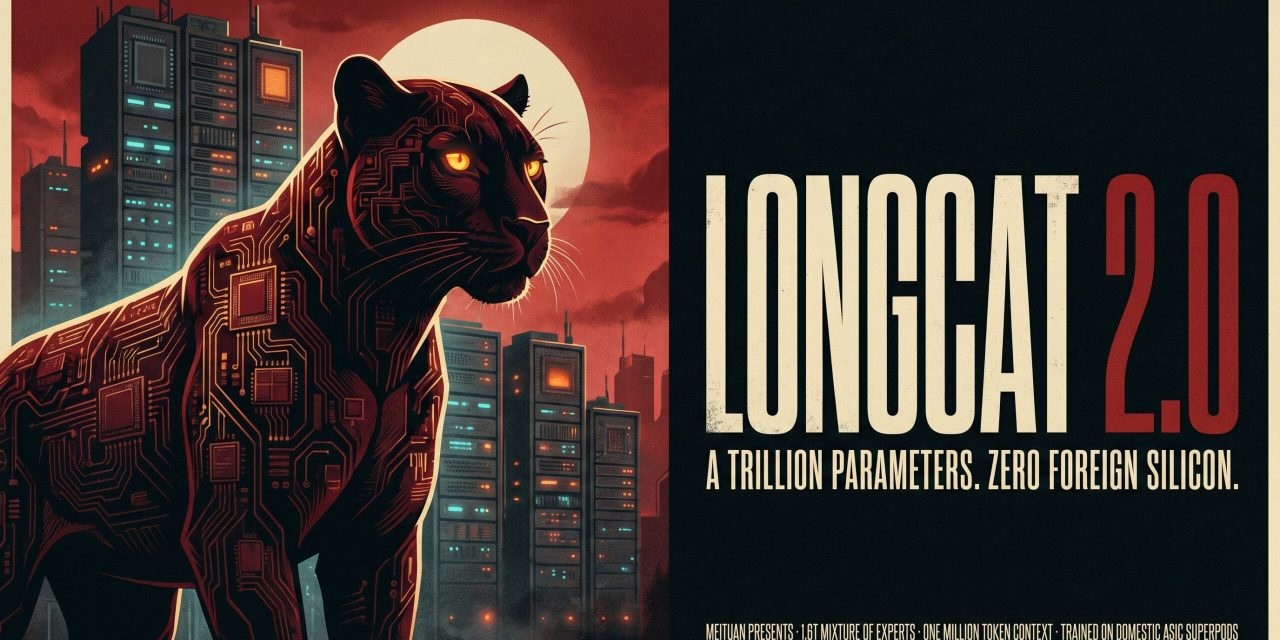 LongCat 2.0 is Meituan's 1.6T-parameter MoE model with a native 1M-token context, trained entirely on domestic AI ASIC superpods.