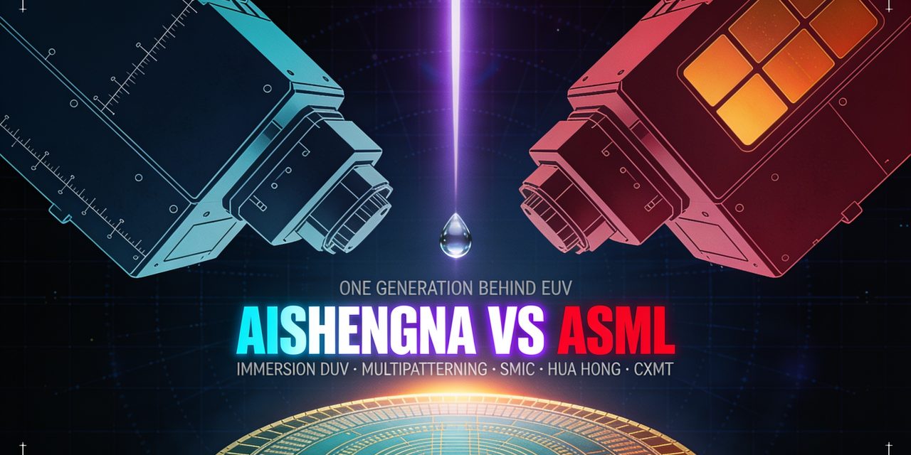 Shanghai Aishengna is said to be mass-producing China's own immersion DUV lithography tools. Here is what that means for ASML and what still separates them.