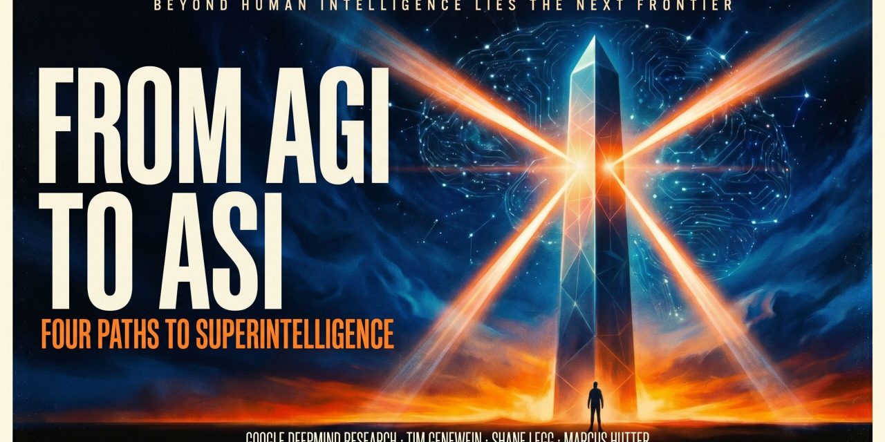 Google DeepMind schetst in een nieuw rapport vier technologische paden van AGI naar ASI. Ontdek hoe superintelligentie kan ontstaan en welke obstakels in de weg staan.