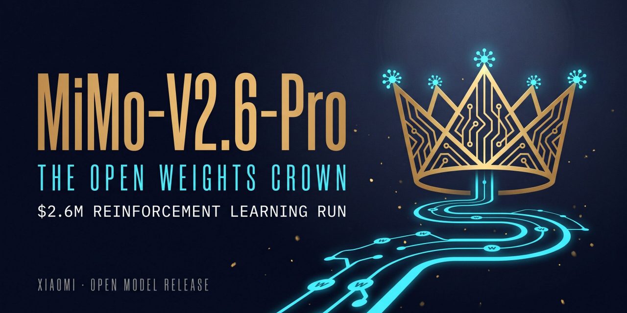 MiMo-V2.6-Pro is now the top open weights model on Artificial Analysis, scoring 46. Here is what Xiaomi's scaled RL run, pricing and Flash sibling mean for you.